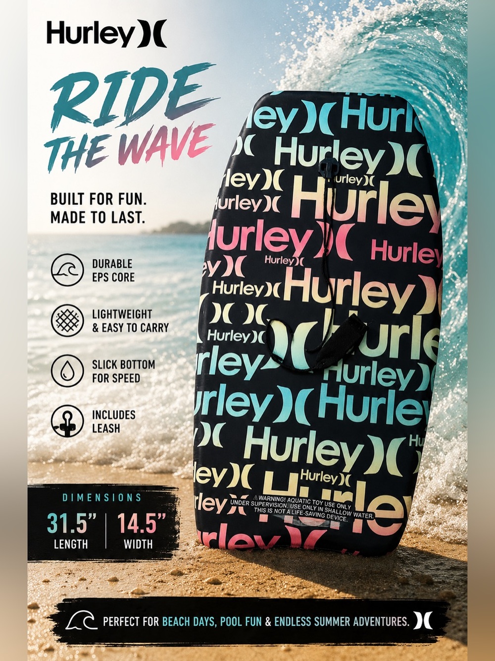 Hurley Adult Bodyboard